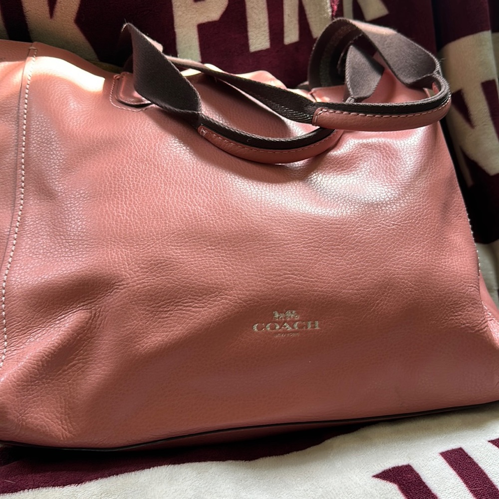 COACH leather tote